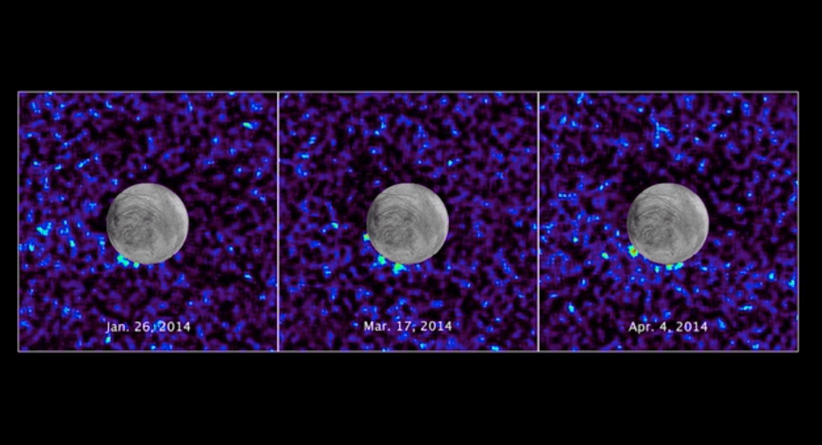 La NASA capta posibles géiseres en Europa, una luna de Júpiter
