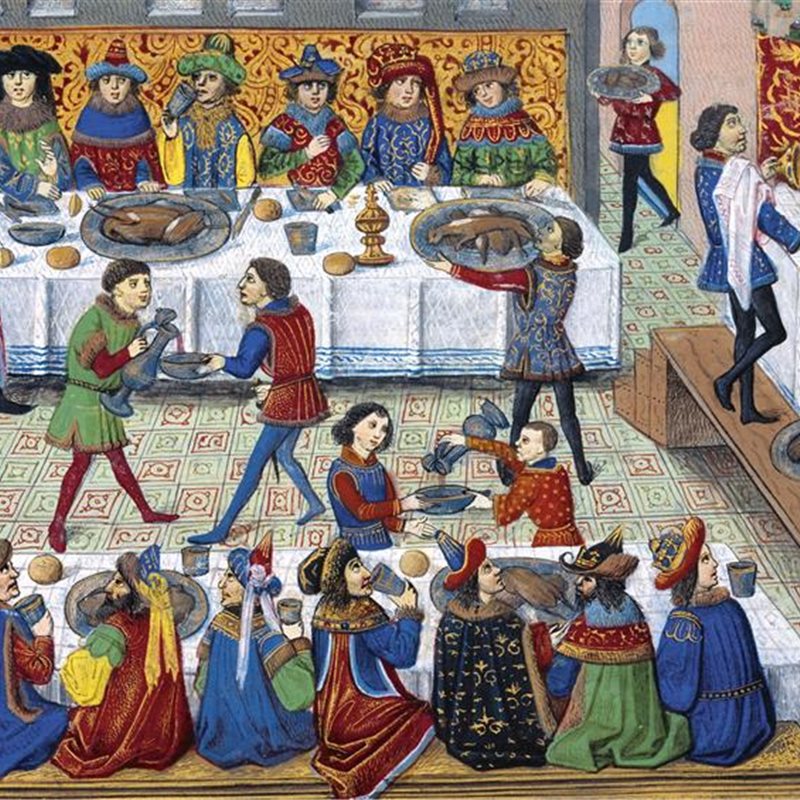 Banquetes y comilonas en la Edad Media