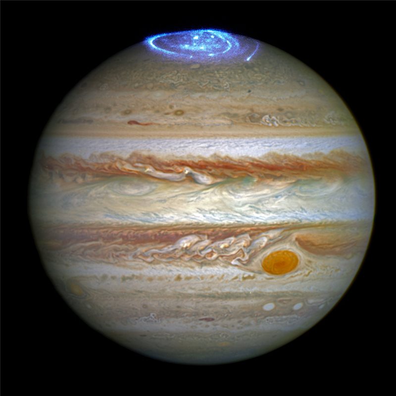 El Hubble capta unas impresionantes auroras en Júpiter