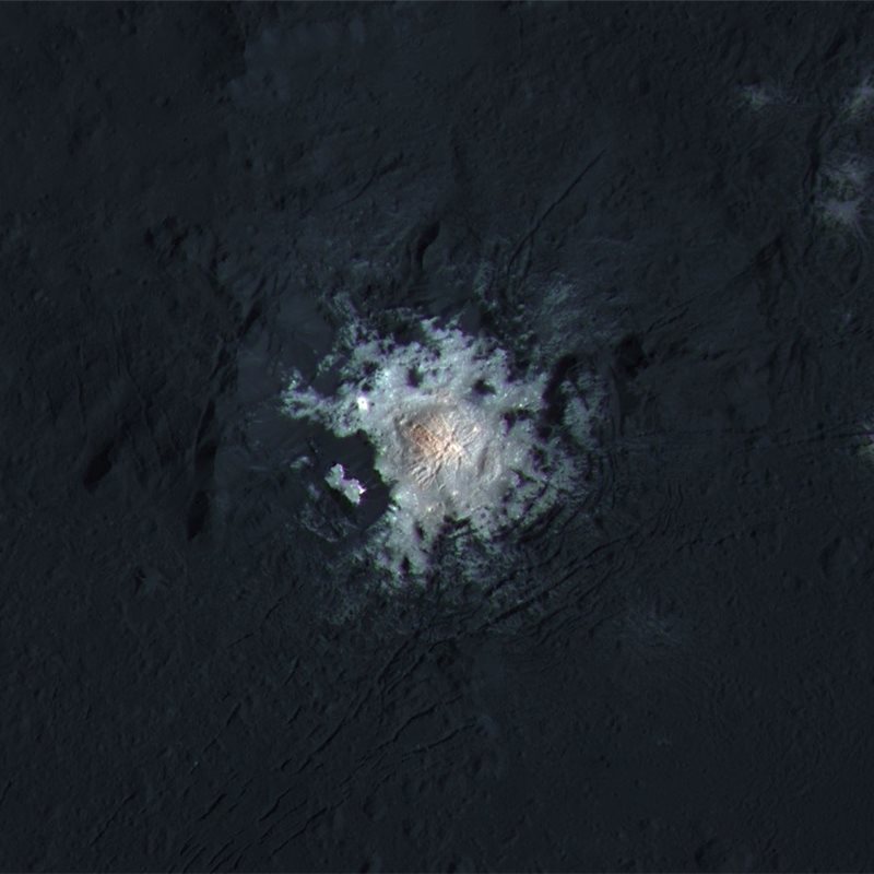 El material más brillante de Ceres tiene 4 millones de años de antigüedad
