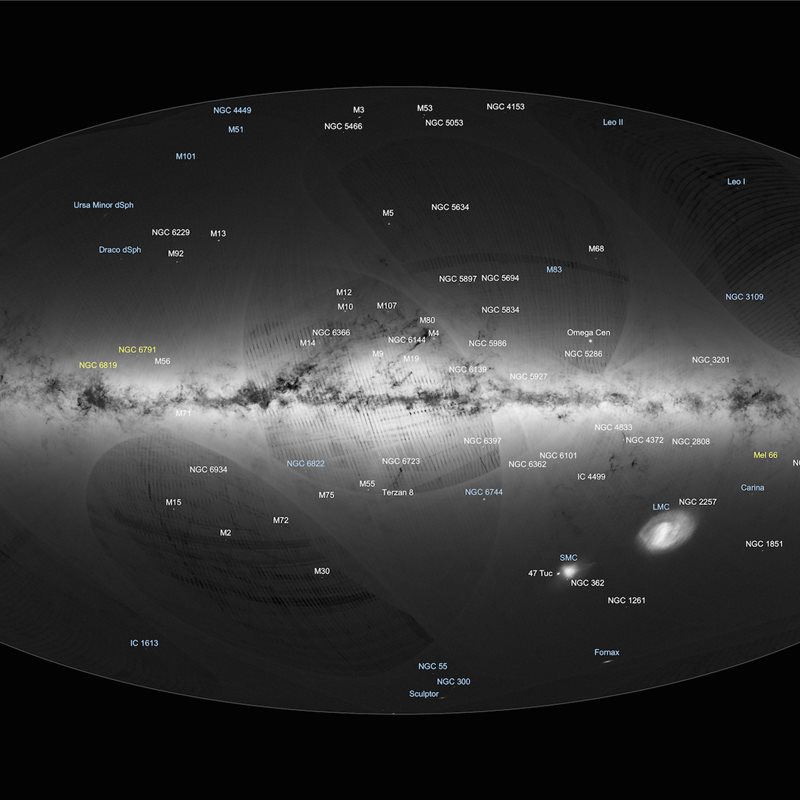 El mapa detallado de la Vía Láctea generado gracias a Gaia