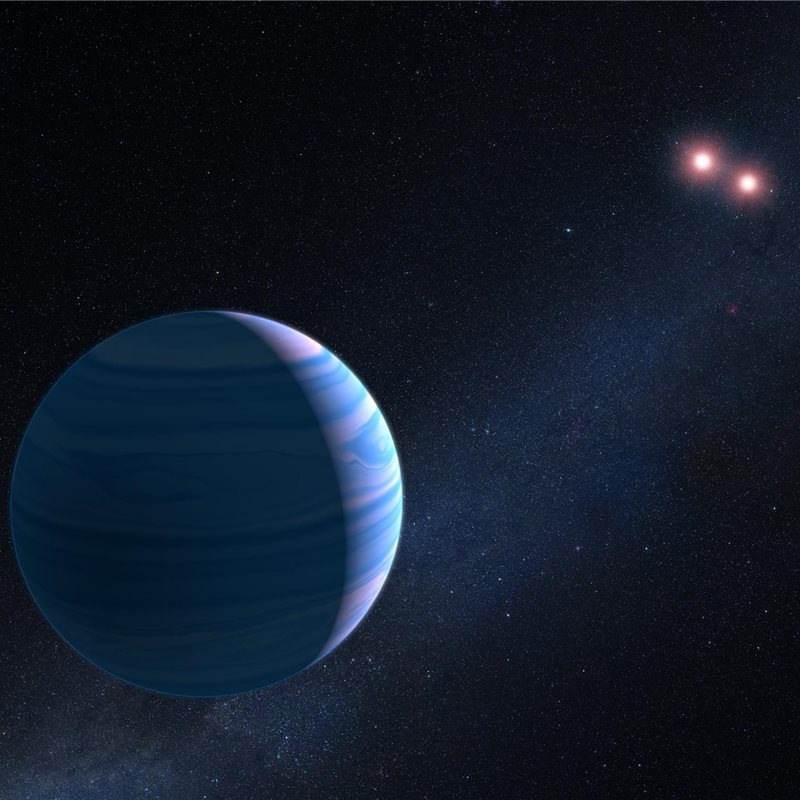 El Hubble detecta un planeta orbitando alrededor de dos estrellas