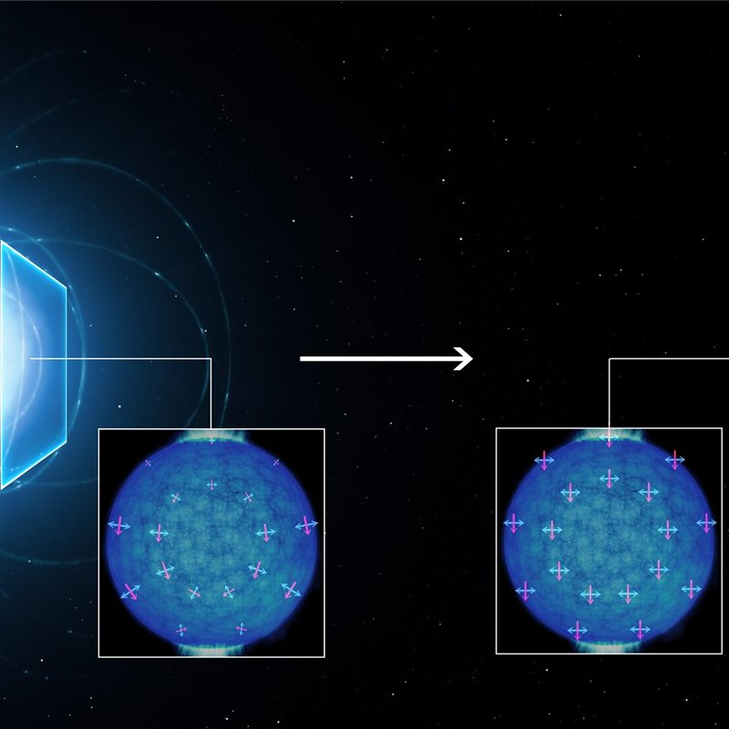 La luz emitida por una estrella de neutrones podría validar una teoría cuántica de los años 30
