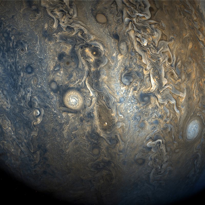 Una maravillosa imagen del hemisferio sur de Júpiter