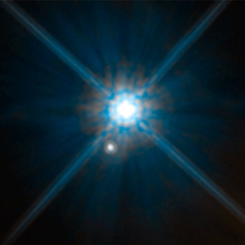 La teoría de la relatividad de Einstein permite conocer la masa de una estrella enana blanca