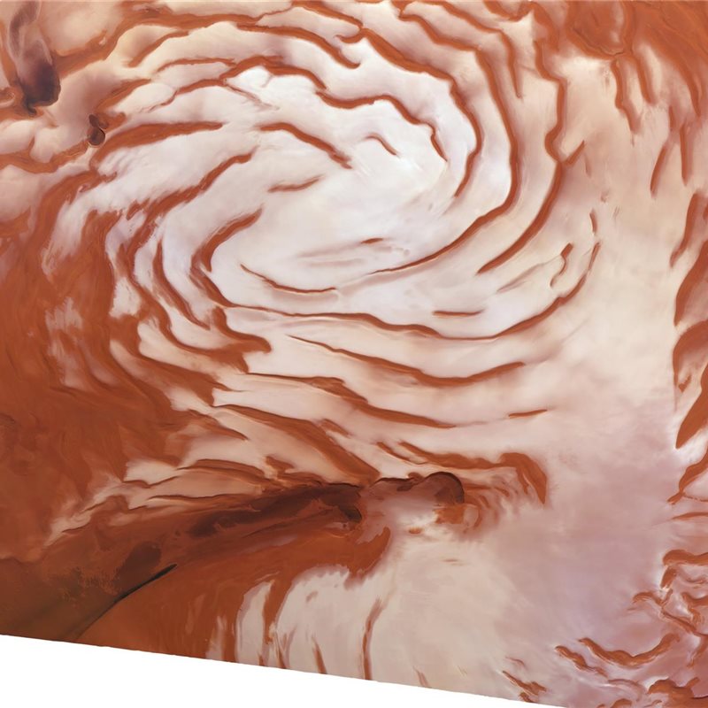 Hallan evidencias sobre la última edad de hielo que experimentó Marte
