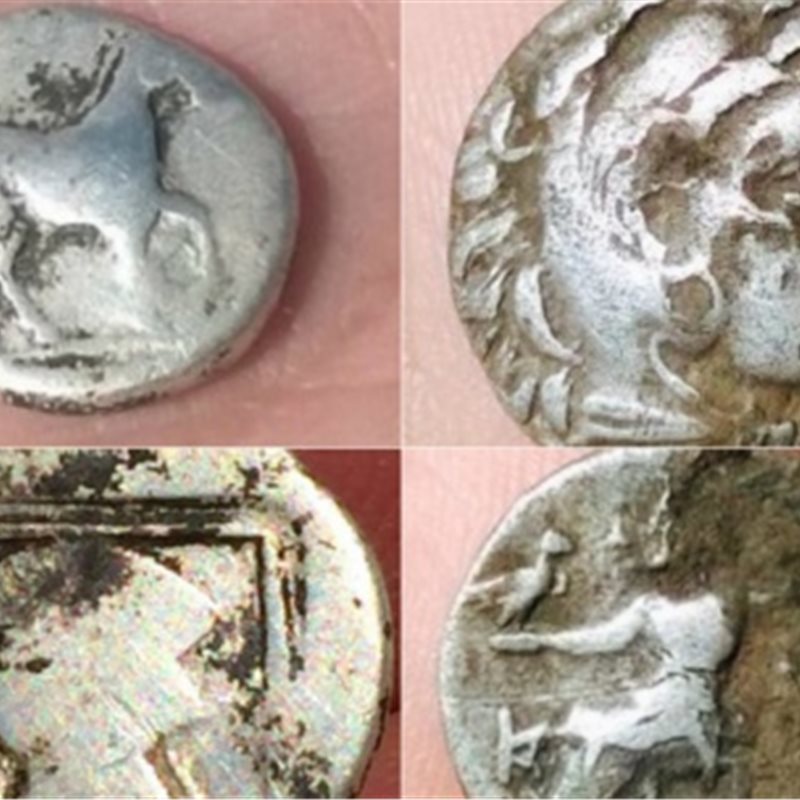 Encuentran monedas de Filipo II y Alejandro Magno en Macedonia
