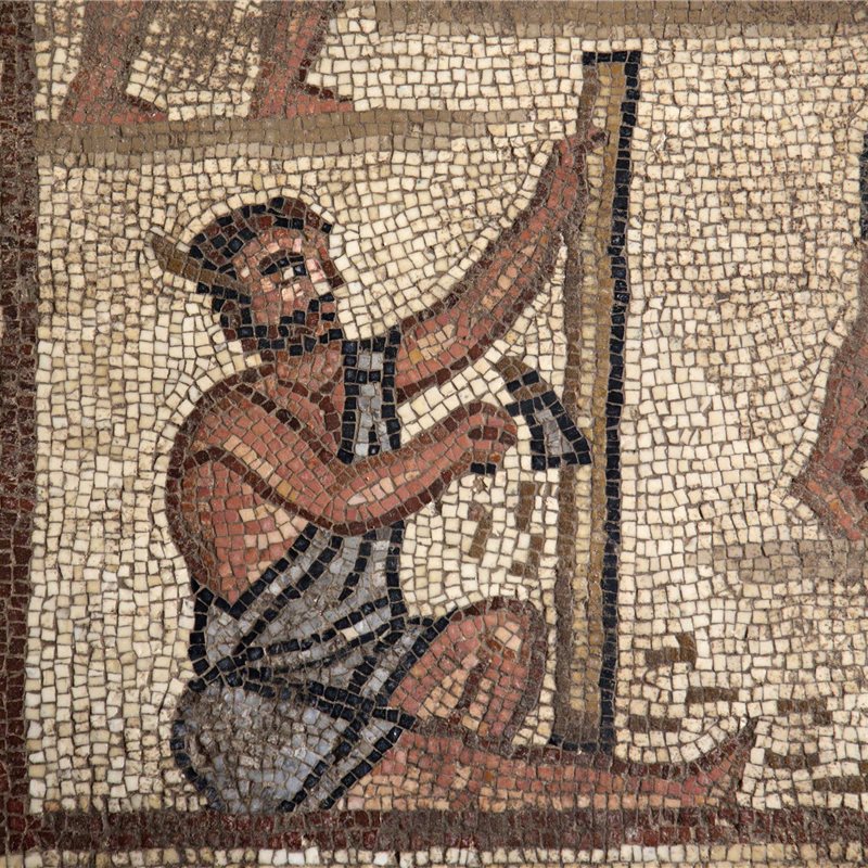 Hallan nuevos mosaicos de temática bíblica en una antigua sinagoga de Israel