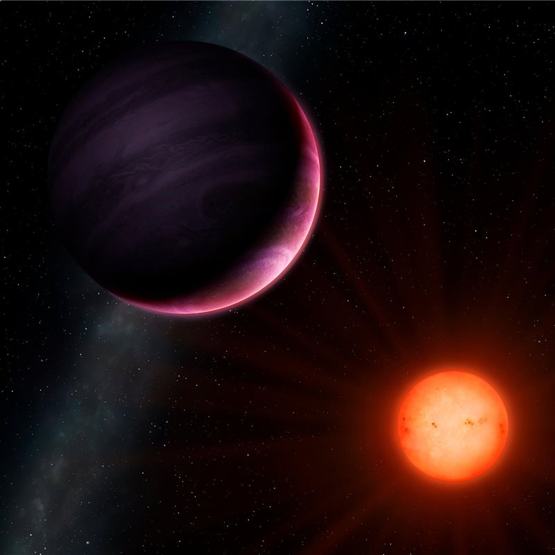 Un nuevo e inesperado tipo de planeta: un gigante gaseoso orbitando una enana roja 