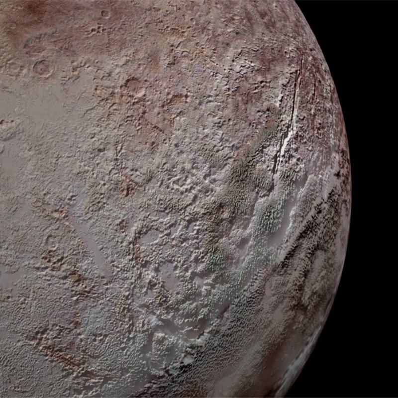 En la superficie de Plutón hay cuchillas gigantes de hielo altas como rascacielos