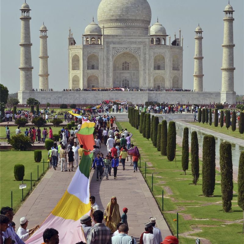 Sha Jahan construyó el Taj Mahal en recuerdo de su esposa