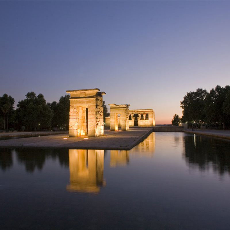 El templo de Debod, en Madrid, reabre parcialmente sus puertas