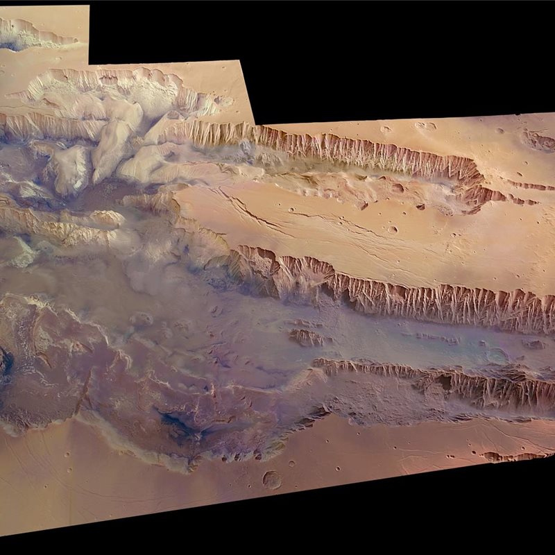 En Marte hay megadeslizamientos de tierra de hasta 720 kilómetros por hora