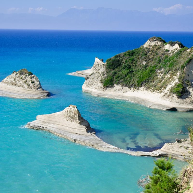 Las islas jónicas, al oeste de Grecia
