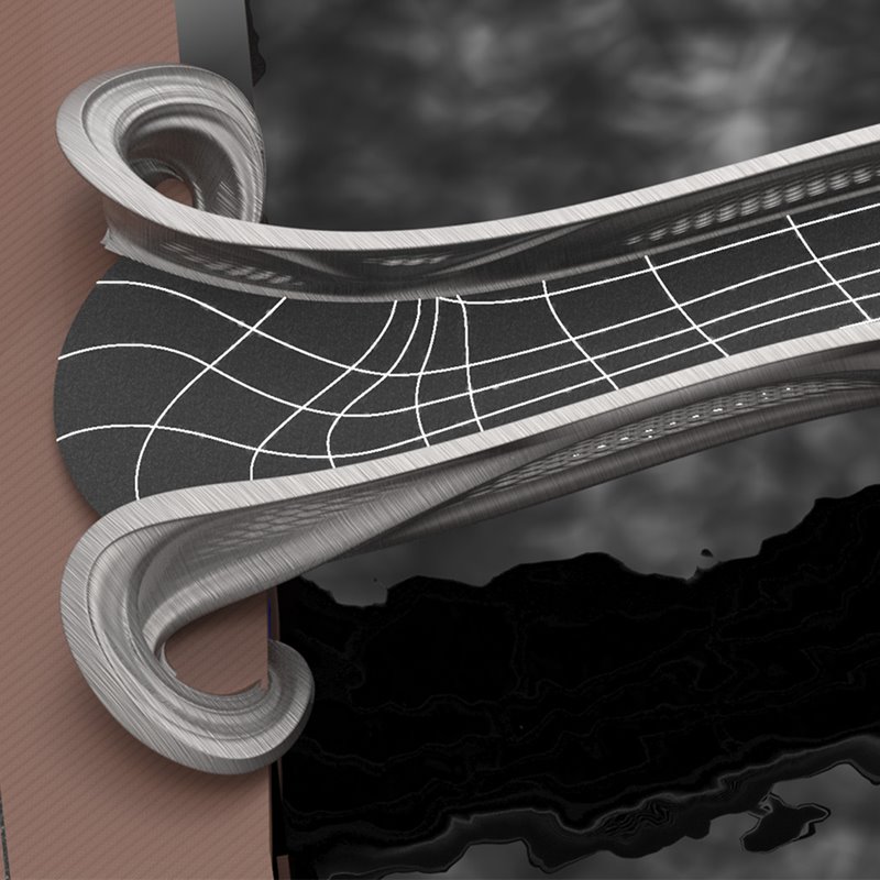 Primer puente de acero inoxidable impreso en 3D