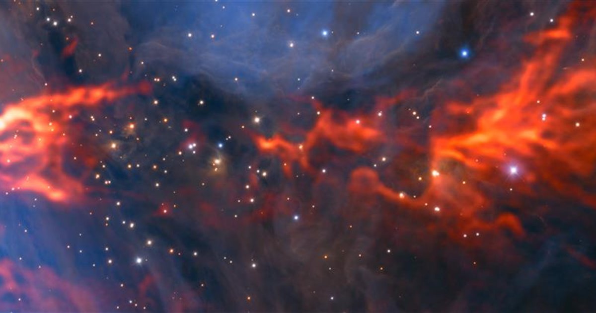 Impactante imagen de una guardería estelar en la nebulosa de Orión