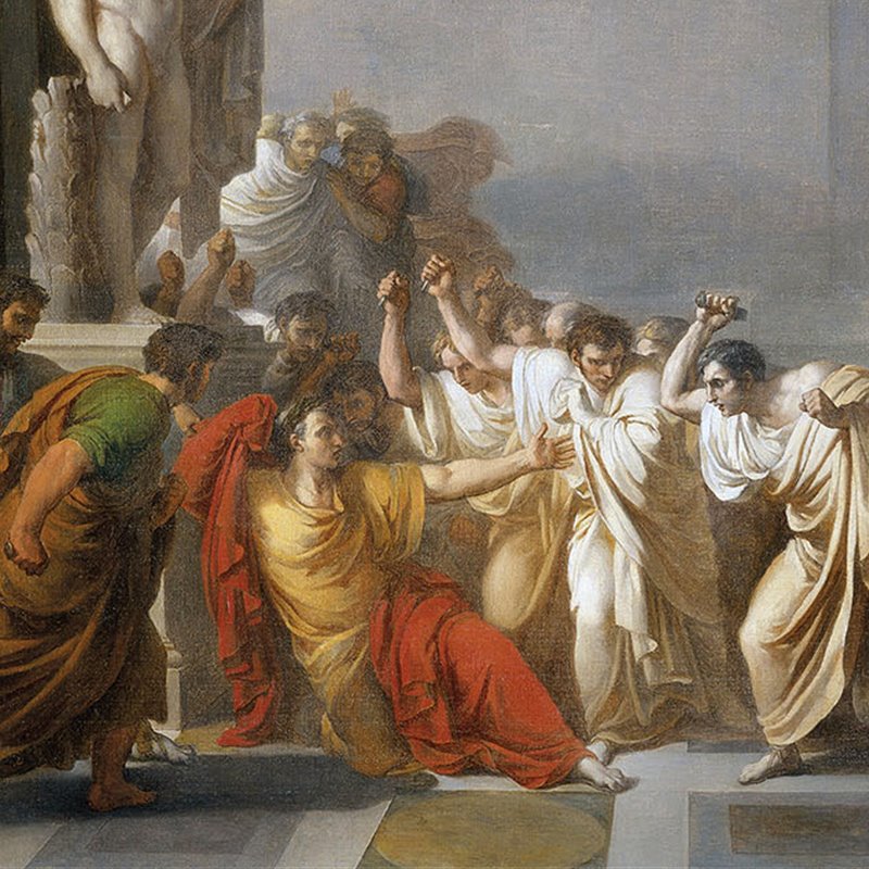El asesinato de César en los idus de marzo