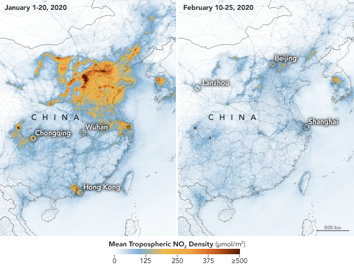 Mejora de al calidad del aire en China