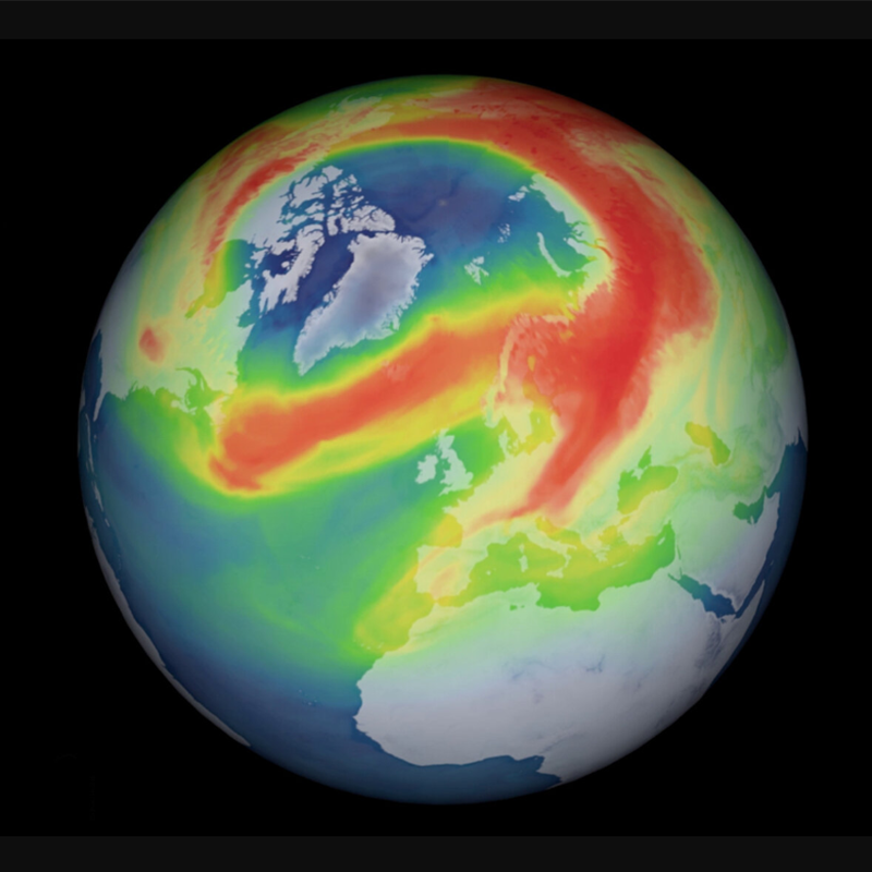 Agujero de ozono sobre el Ártico