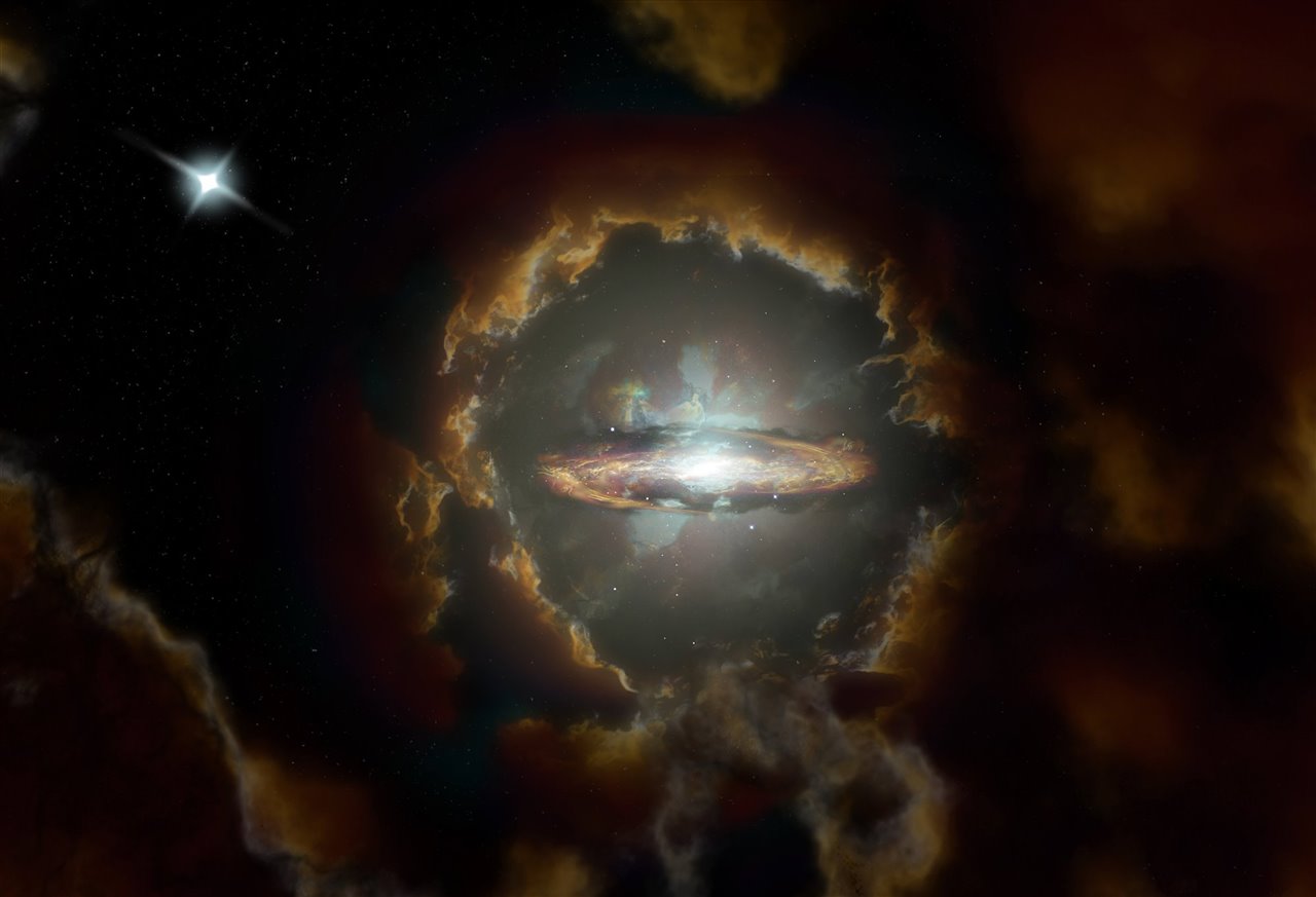 El Disco de Wolfe: una galaxia en formación en el Universo temprano