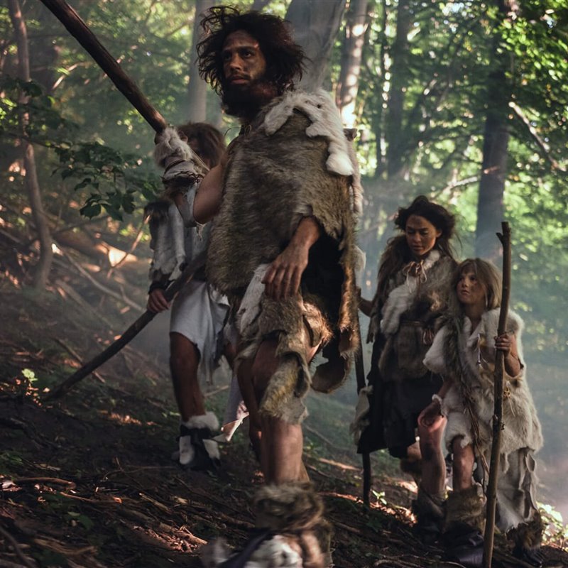 Tribu neandertal de cazadores recolectores