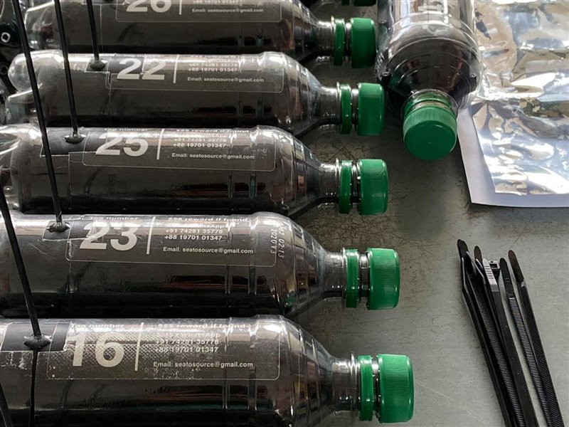 Chips de seguimiento en botellas para entender la contaminación