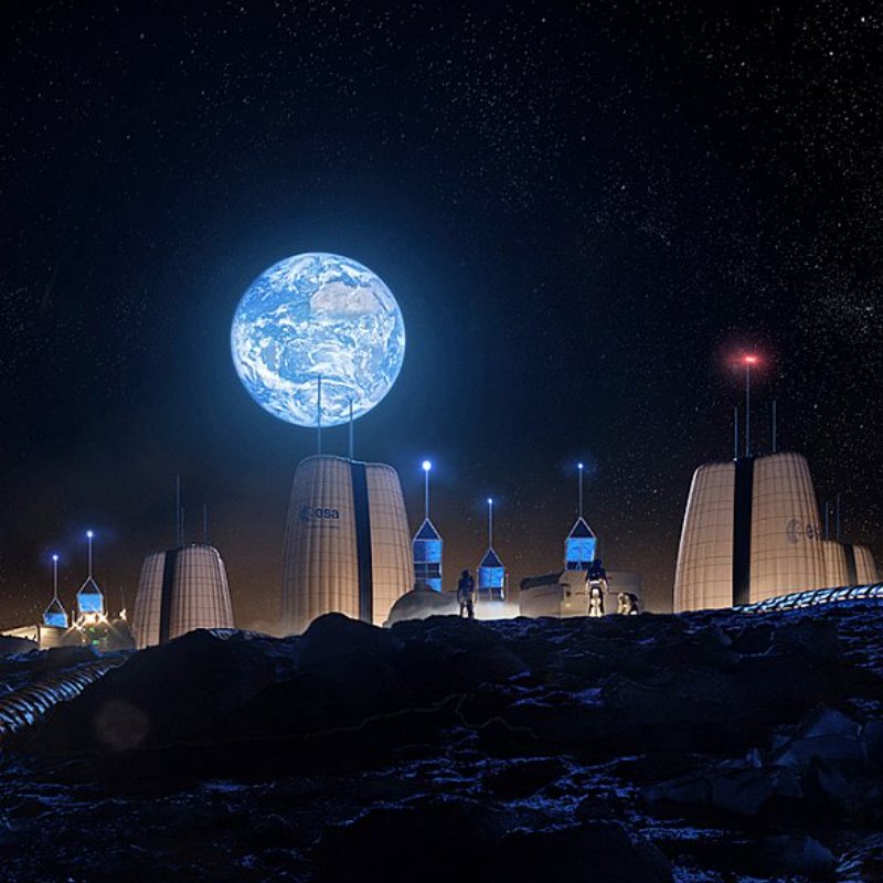 La aldea lunar, el futuro de la humanidad está en la Luna 