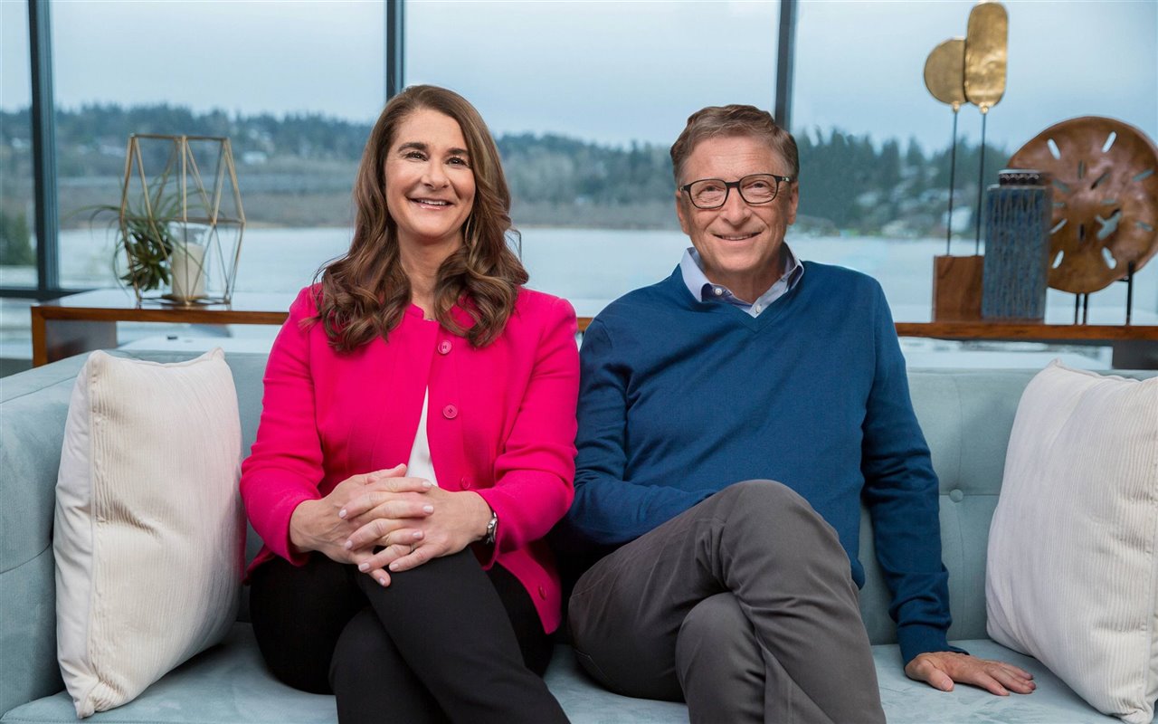 Bill y Melinda Gates en una foto tomada en 2019.