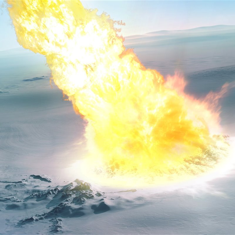 Un meteorito explotó en la atmósfera de la Antártida hace 430.000 años