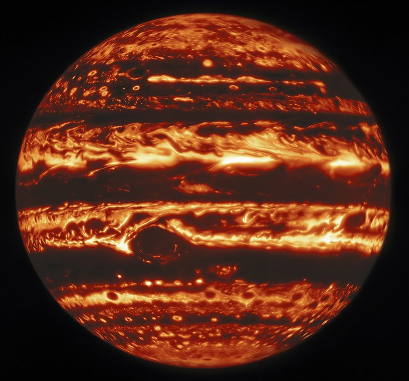 Júpiter en luz  Infrarroja