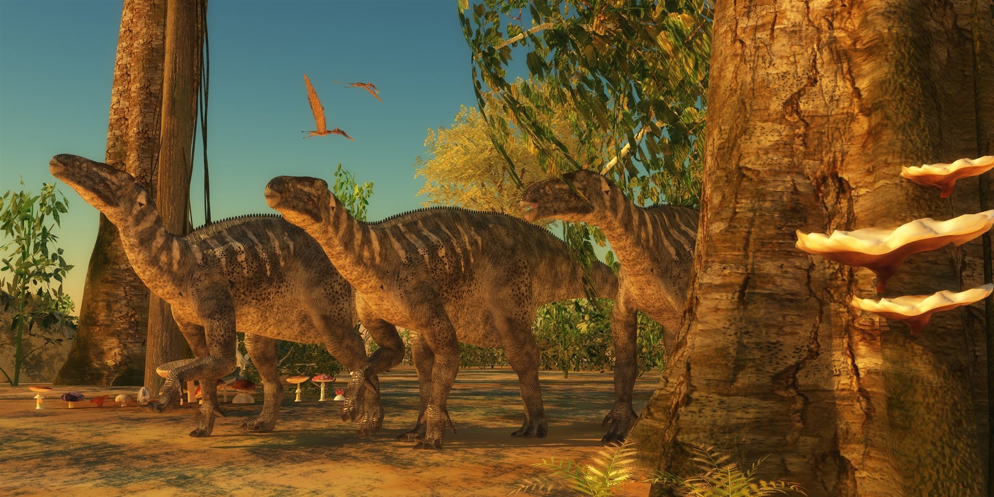 Iguanodon galvensis. Iguanodones