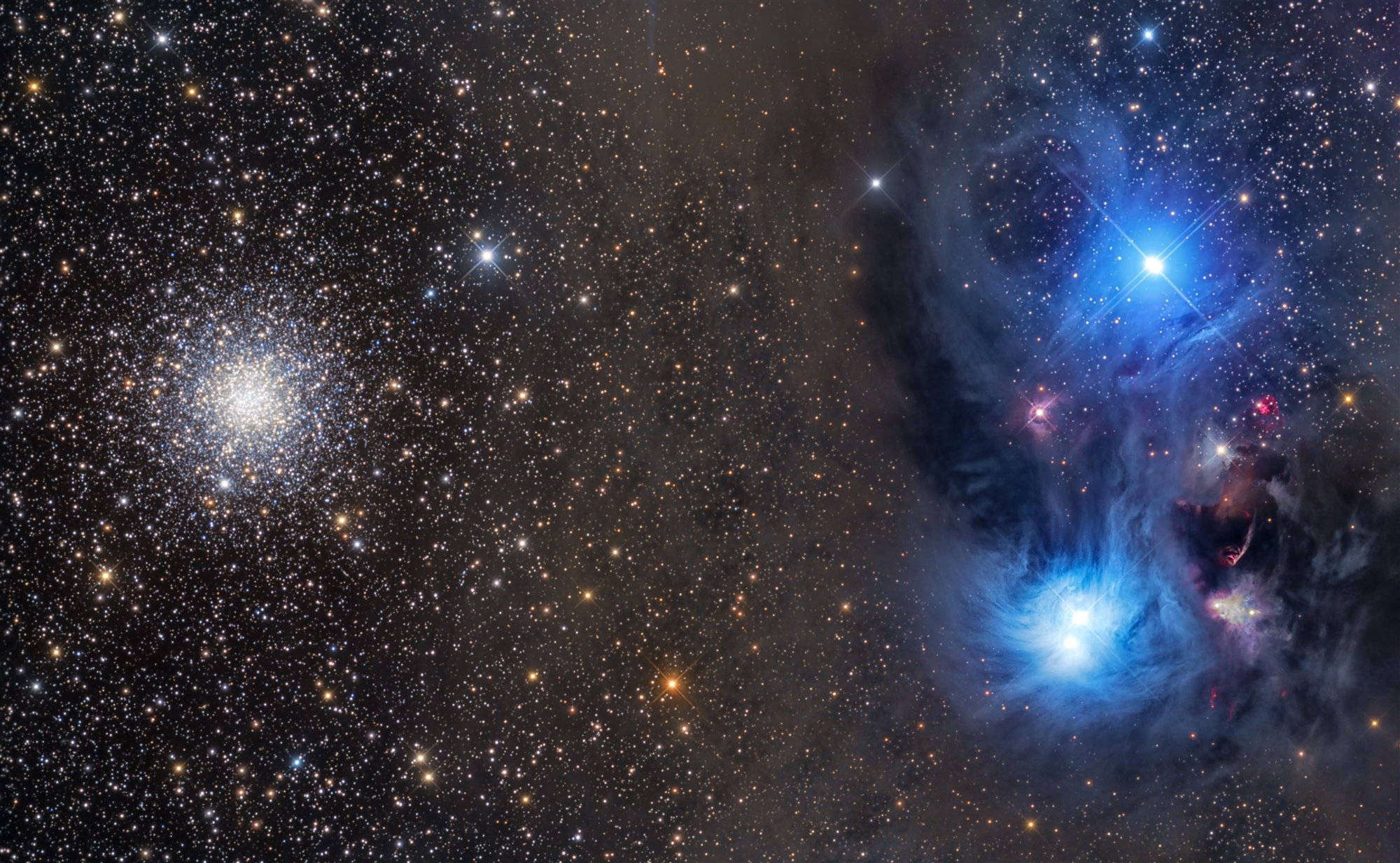 NGC 6723, NGC 6726, NGC 6727 and NGC 6729 - Dark Molecular Cloud in Corona Australis 