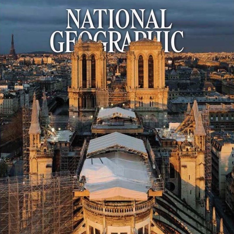 Así se hace una foto de portada en National Geographic: Notre Dame a vista de dron