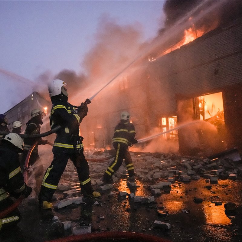 Las imágenes del asedio de Rusia a la capital de Ucrania, Kiev