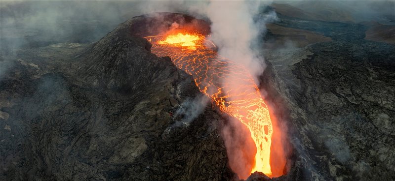 Volcán Fagradalsfjall, Islandia 