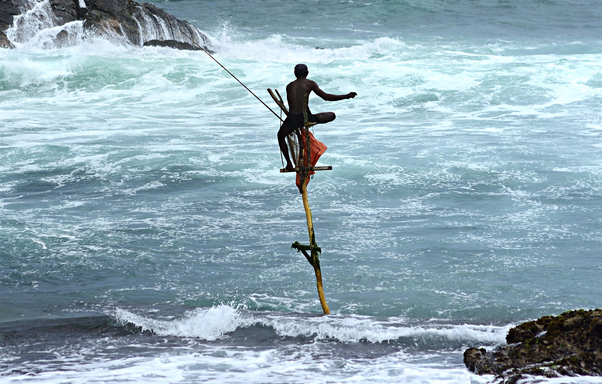 Stilt Fisherman in Sri Lanka 