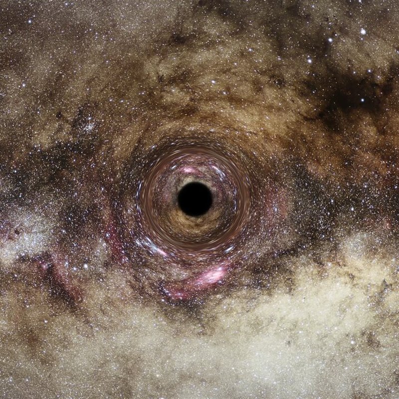 Determinada por primera vez la masa de un agujero negro errante que vaga por la Vía Láctea