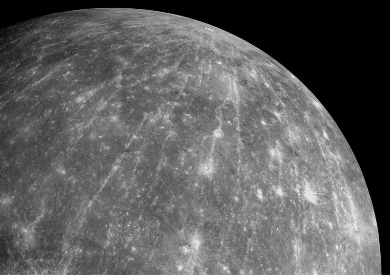 Cráteres de Mercurio.