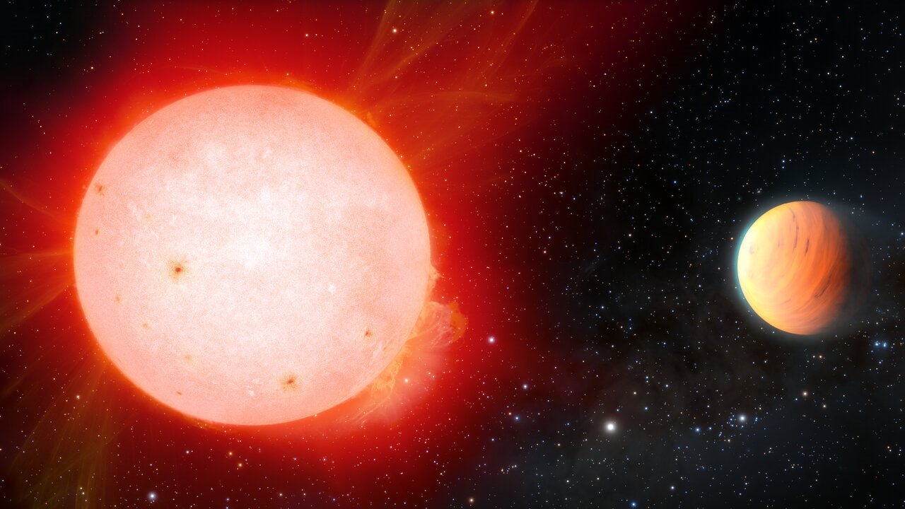Representación del exoplaneta TOI-3757 b