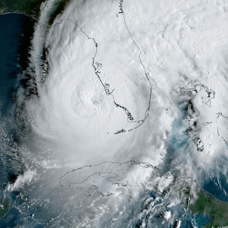 El huracán Ian a su paso por Florida. Octubre 2022