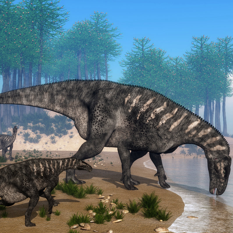 Iguanodon, uno de los primeros dinosaurios en ser descritos.