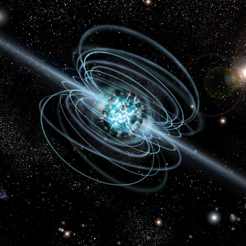 Recreación de un magnetar