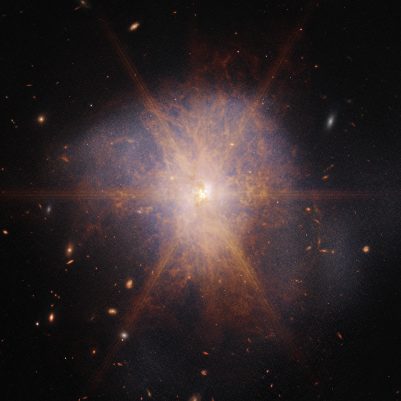 El telescopio James Webb ha logrado capturar la extraordinaria imagen de la colisión de dos galaxias espirales