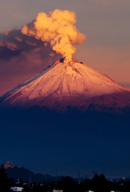 Así es el Popocatépetl, el volcán más peligroso de México 
