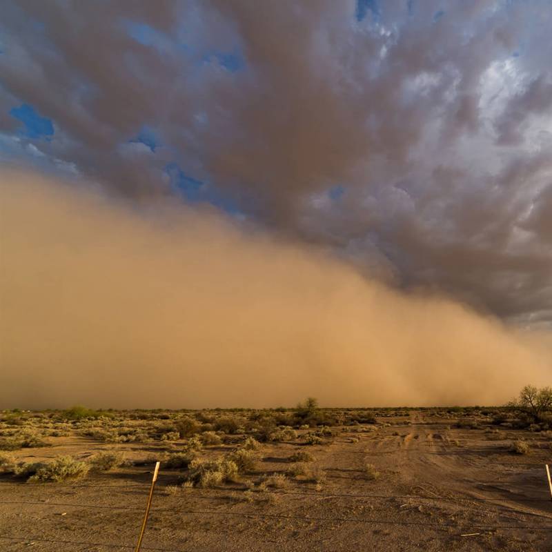 Este es el poder de las tormentas de polvo y arena sahariana