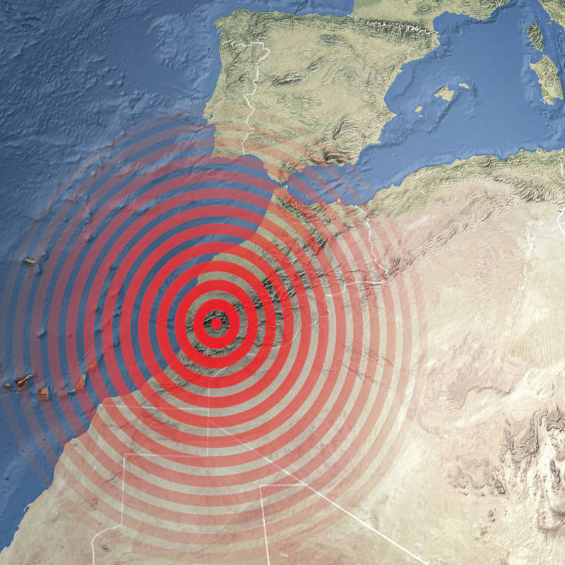 Epicentro del terremoto de Marruecos