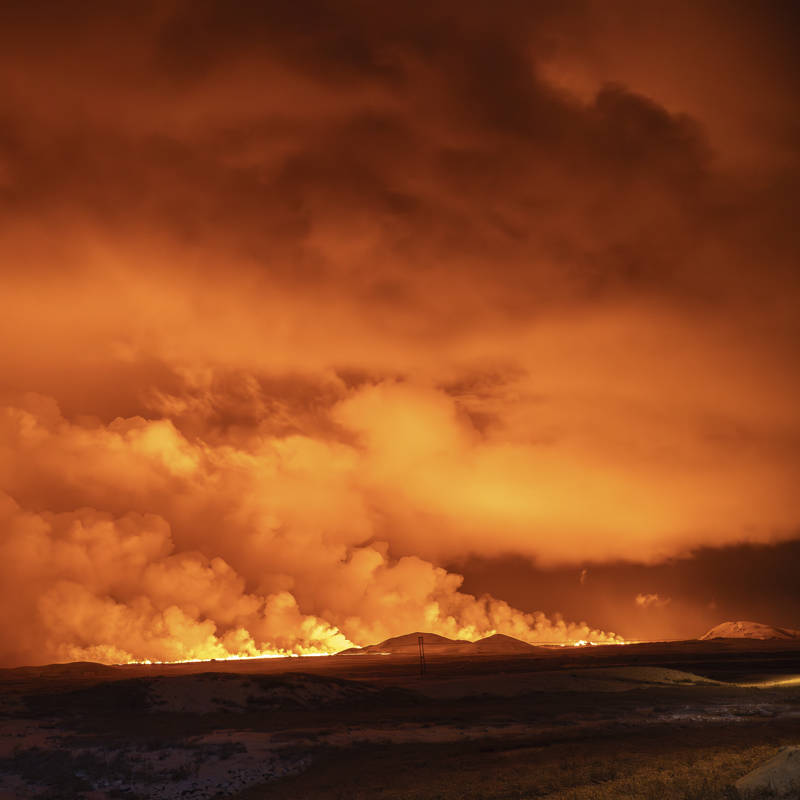 Erupción volcánica en Islandia: escenas espectaculares en la región del fuego y el hielo