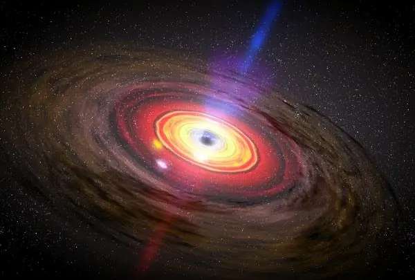 Horizonte de sucesos de un agujero negro. Agujero negro supermasivo