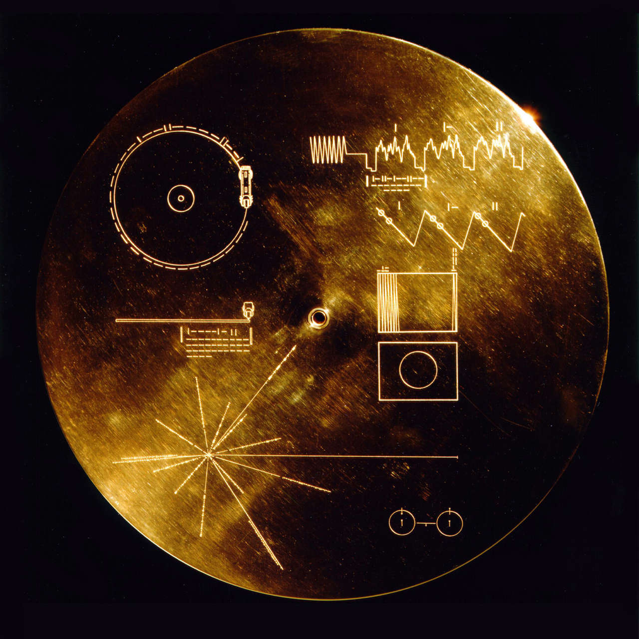 El disco de oro de la Voyager