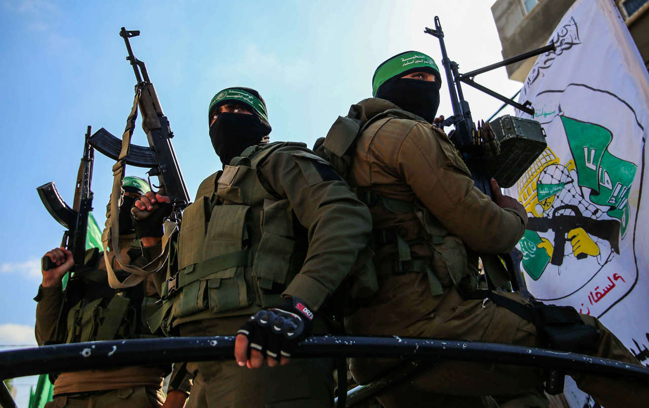 Hamás militantes palestinos